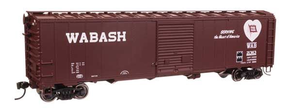 50&#39; AAR Single Door Boxcar - Wabash