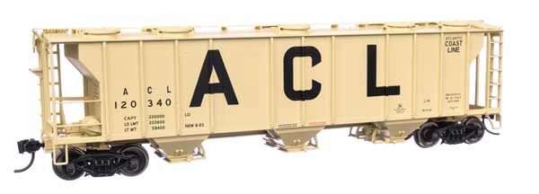 50&#39; Pullman-Standard PS-2 2893 3-Bay Covered Hopper - Atlantic Coast Line