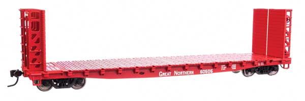 53&#39; GSC Bulkhead Flatcar - Great Northern
