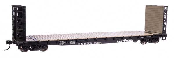 53&#39; GSC Bulkhead Flatcar - Denver &amp; Rio Grande Western