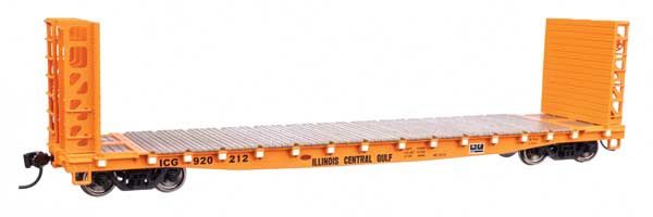 53&#39; GSC Bulkhead Flatcar - Illinois Central Gulf