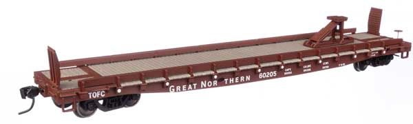 53&#39; GSC Piggyback Service Flatcar - Great Northern
