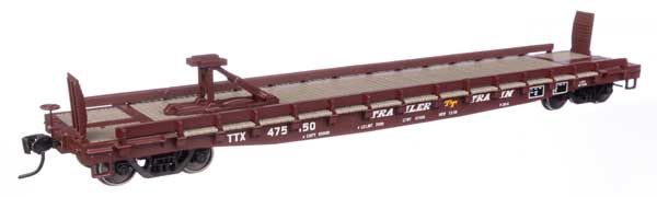 53&#39; GSC Piggyback Service Flatcar - Trailer Train TTX, Roadnumber: 475150