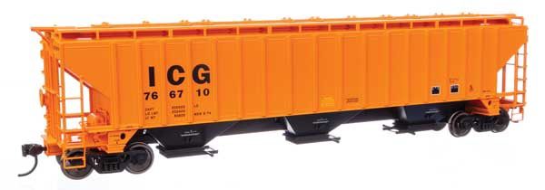57&#39; Trinity 4750 3-Bay Covered Hopper - Illinois Central Gulf