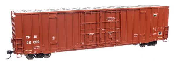 60&#39; High Cube Plate F Boxcar - Transportacion Ferroviaria Mexicana