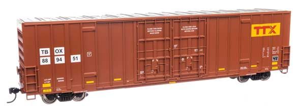 60&#39; High Cube Plate F Boxcar - TTX TBOX