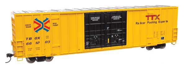 60&#39; High Cube Plate F Boxcar - TTX