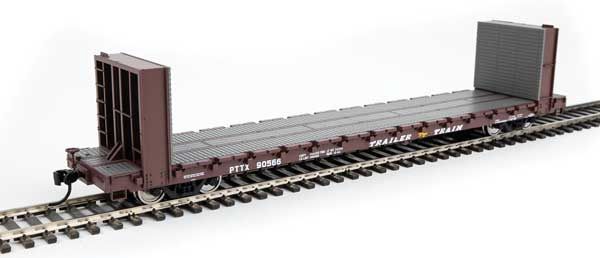 60&#39; Pullman-Standard Bulkhead Flatcar  - Trailer Train