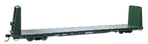 68&#39; Bulkhead Flatcar - BC Rail