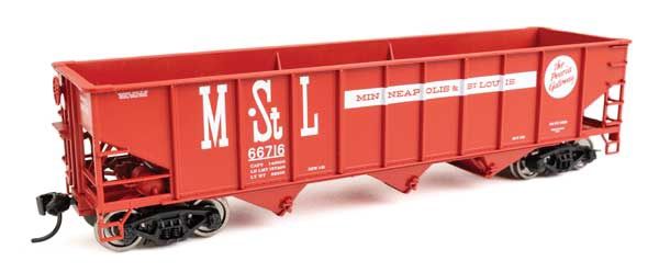 70-Ton AAR 3-Bay Open Hopper - Minneapolis &amp; St. Louis