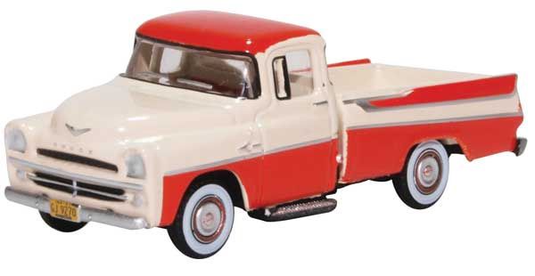 1957 Dodge D100 Sweptside Pick Up Truck, Select: Tropical Coral, Ivory