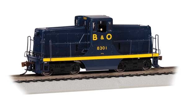 GE 44-Ton Switcher, DCC/SOUND/DC: Sound and DCC, Select: Baltimore &amp; Ohio #8301