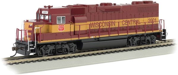EMD GP38-2, DCC/SOUND/DC: Standard DC, Select: Wisconsin Central #2001