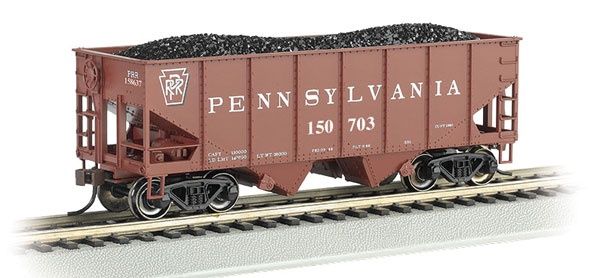 USRA 55-Ton Outside-Braced Hopper with Load  - Silver Series(R), Select: Pennsylvania Railroad 150703