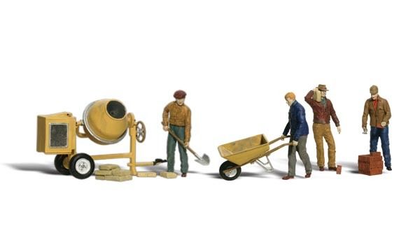 HO Masonry Workers &amp; Accessories
