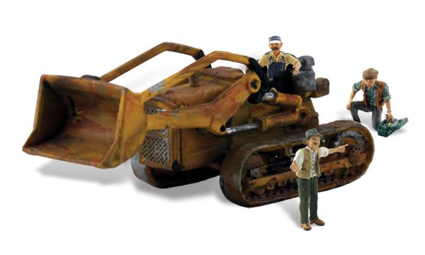 Fritz&#39;s Front Loader - Assembled - AutoScenes(R) -- Crawler &amp; 3 Figures