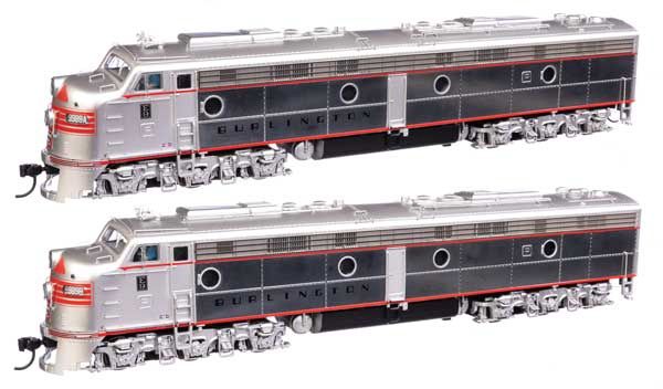 EMD E9 A+A - Standard DC, Select: CB&amp;Q#9989A, 9989B