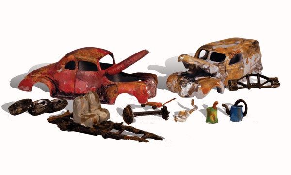 AutoScenes(R) - Assembled -- Junk Cars pkg(2)