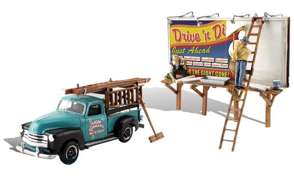 AutoScenes (R) - Assembled -- Sign Slingers pkg(2)