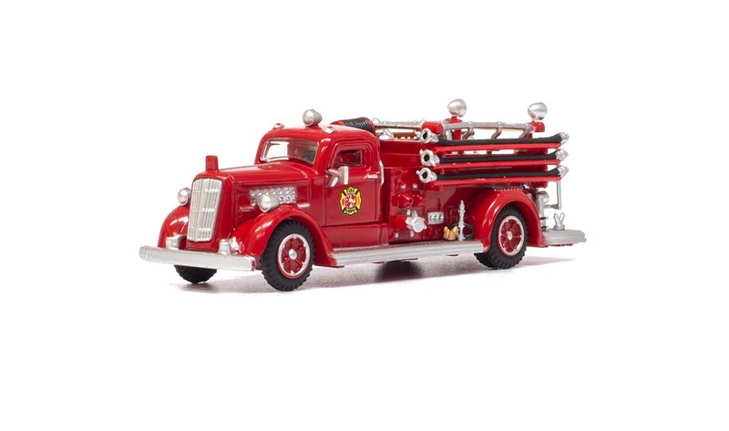 AutoScenes(R) - Assembled -- 1950s Fire Truck (red)