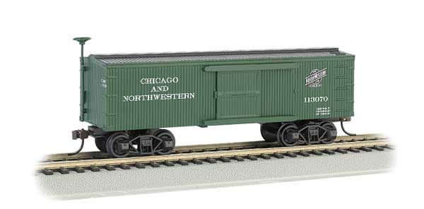 34&#39; Old-Time Wood Boxcar  - Silver Series(R)