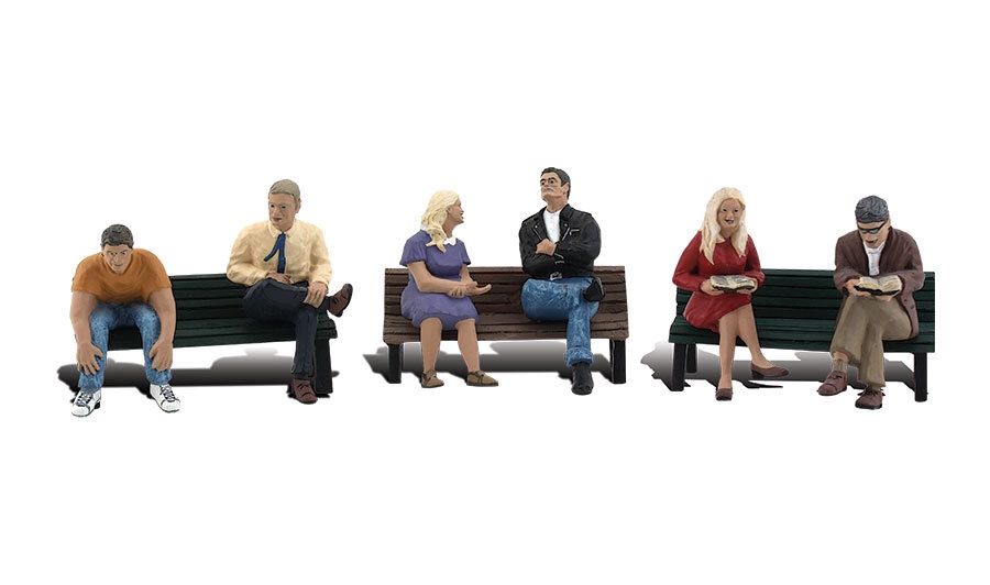N People on Benches pkg(3)