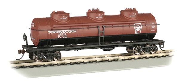 40' 3-Dome Tank Car  - Silver Series(R)