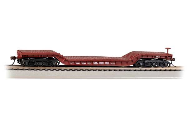 52&#39; Depressed-Center Flatcar  - Silver Series(R), Select: Santa Fe #90000