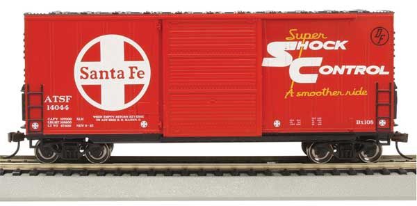 40&#39; Steel Hi-Cube, Sliding-Door Boxcar, Select: Atchison, Topeka &amp; Santa Fe #14044