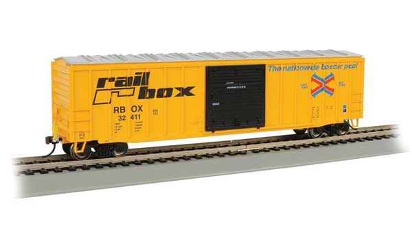 ACF 50&#39;6&quot; Outside-Braced Boxcar - Flashing Rear End Device, Select: Railbox #32271