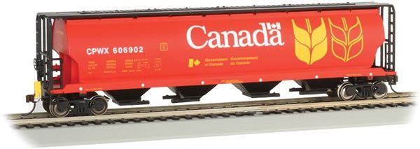 Canadian Cylindrical 4-Bay Grain Hopper with FRED