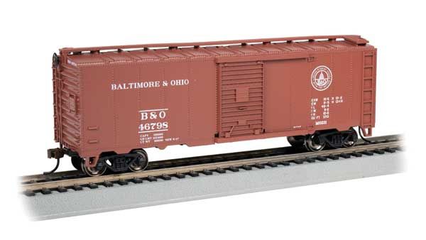 Steam-Era 40&#39; Steel Boxcar  - Silver Series(R), Select: Baltimore &amp; Ohio #46796