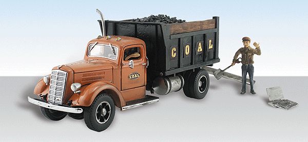 Lumpy&#39;s Coal Company - Assembled - AutoScenes(R) -- Delivery Truck, Figure &amp; Accessories