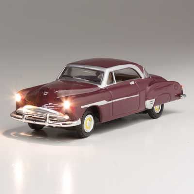 Just Plug(R) Lighted Vehicle -- Downtown Drive - Sedan (maroon)