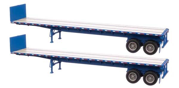 40&#39; Flatbed Trailer - Ready to Run - 2-Pack, Select: Blue