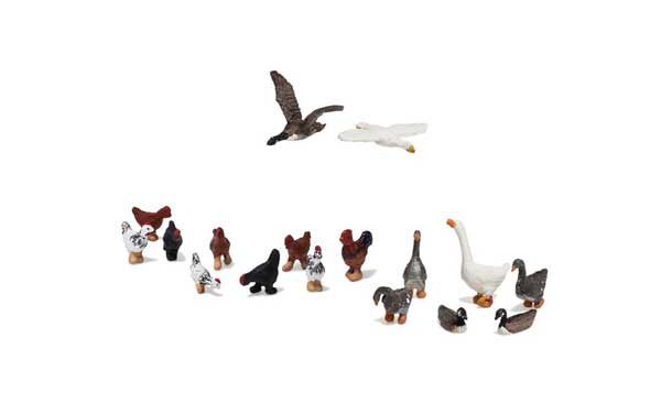 HO Geese and Chickens
