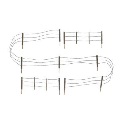 HO Kit with Gates, Hinges &amp; Planter Pins, Select: Barbed Wire Fence