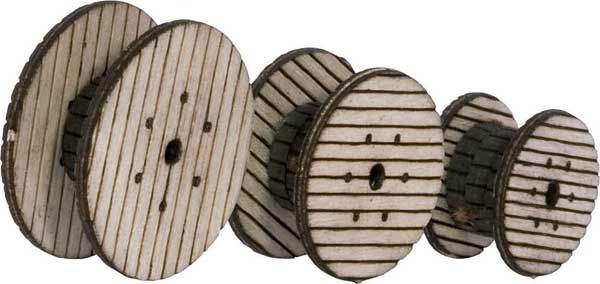 Cable Reels -- Laser-cut Wood Kit