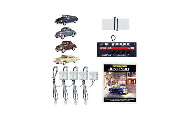 Cruising Vehicles - Just Plug Value Pack -- 1 Each: City Classic, Station Wagon, Cool Convertible, Fancy Fins &amp; Light Hu