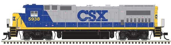 GE Dash 8-40B w/Front Ditch Lights, DCC/SOUND/DC: Standard DC, Select: CSX Transportation #5938