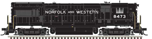 GE U30B High Nose, DCC/SOUND/DC: Standard DC, Select: Norfolk &amp; Western #8473