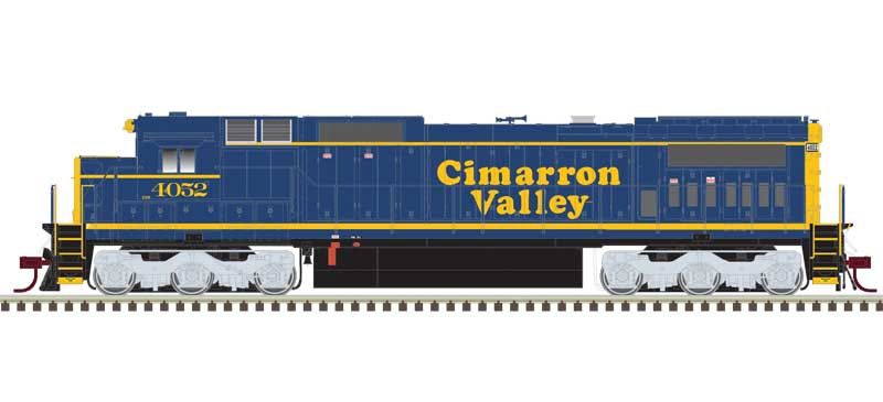 GE DASH 8-40C w/Front Ditch Lights, DCC/SOUND/DC: Standard DC, Select: Cimarron Valley #4052