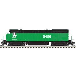 GE B30-7 Low Nose, DCC/SOUND/DC: Standard DC, Select: Burlington Northern #5486