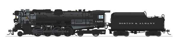 Class A1a Lima 2-8-4 Berkshire, DCC/SOUND/DC: Sound and DCC, Select: Boston &amp; Albany #1400