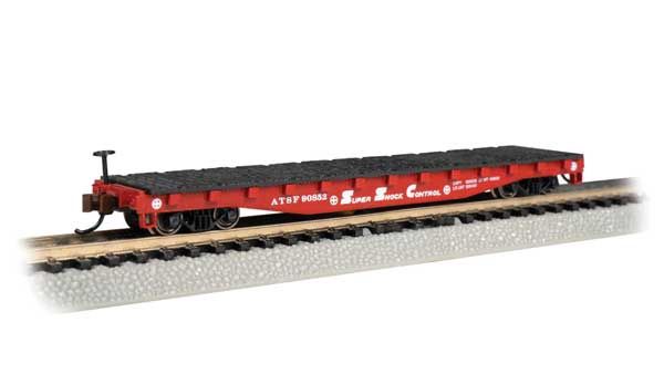 52&#39; Steel Flatcar, Select: Santa Fe #90852