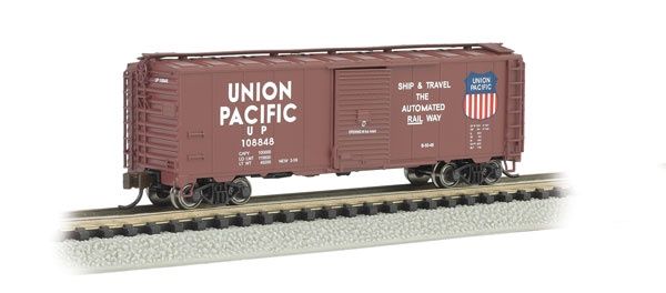 AAR 40&#39; Steel Boxcar - Silver Series(R), Select: Union Pacific