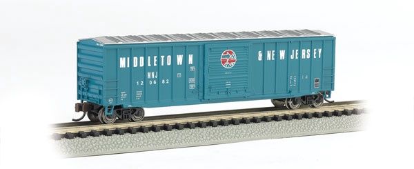 ACF 50&#39;6&quot; Outside-Braced Sliding-Door Boxcar - Silver Series, Select: Middletown &amp; New Jersey