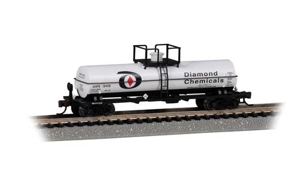 Chemical Tank Car with Small Dome, Select: Diamond Chemicals SHPX #19418
