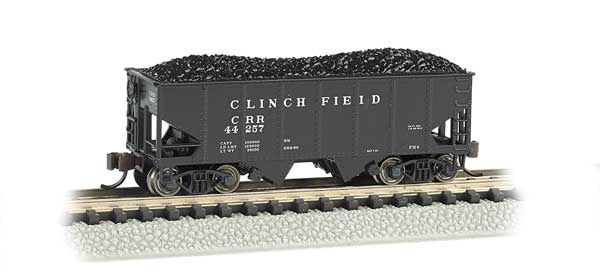 USRA 55-Ton 2-Bay Open Hopper with Load, Select: Clinchfield #44257