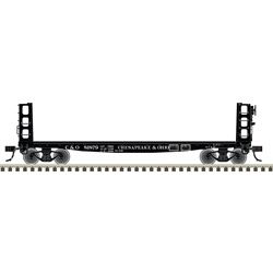 42&#39; Pulpwood Flatcar with Load, Select: Chesapeake &amp; Ohio #81879